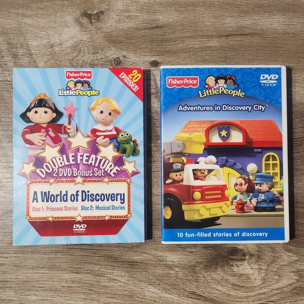 Fisher Price Little People DVDs Adventures in Discovery City & A World of Discov